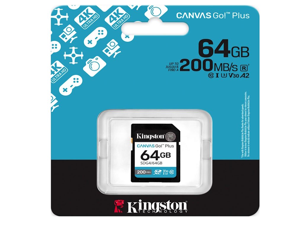 Memorije kartice KINGSTON SDG4/64GB/64GB SDXC Canvas Go Plus Gen4 200MB/s C10 UHS-I U3 V30 - Slika 3